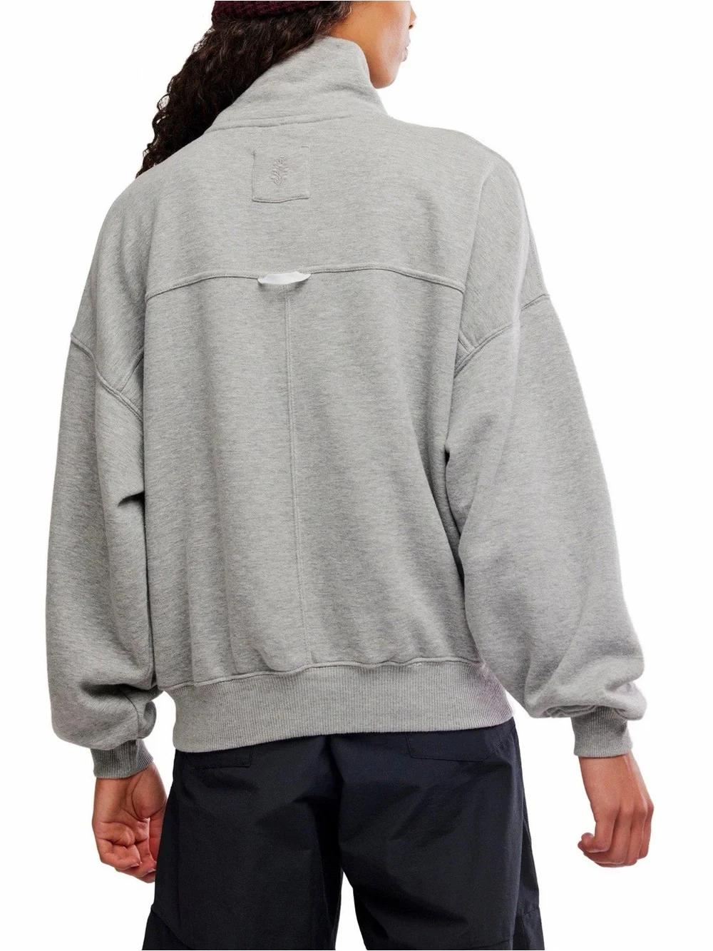 Women's FP Movement On Your Mark Logo Mock Neck Sweatshirt new with tags - Picture 2 of 10